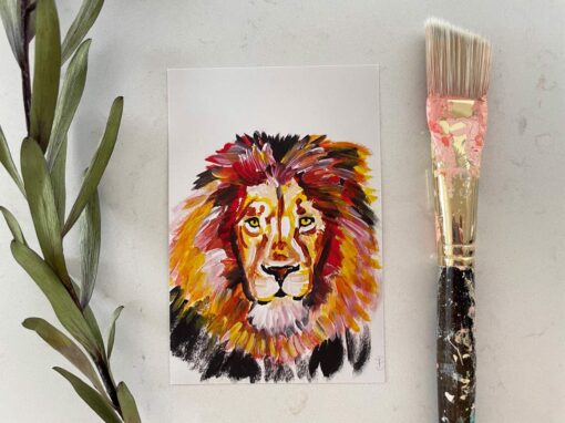 Portrait of a Lion